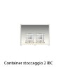 Disegno container per stoccaggio 2 IBC