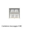 Disegno container per stoccaggio 4 IBC