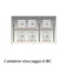 Disegno container per stoccaggio 6 IBC