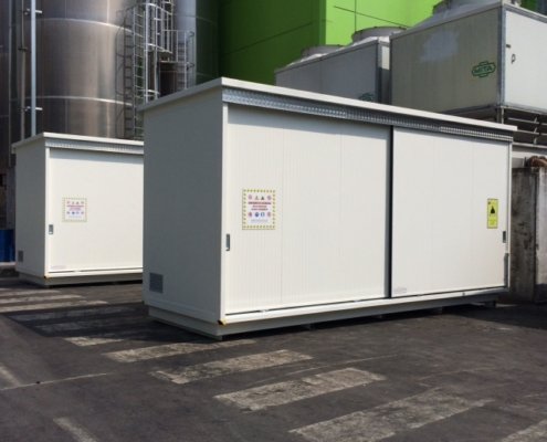 container in batteria per gestione di materie prime pericolose