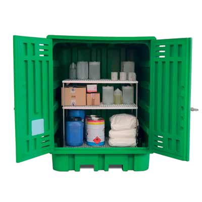armadio in plastica da esterni per fitofarmaci box-vsc
